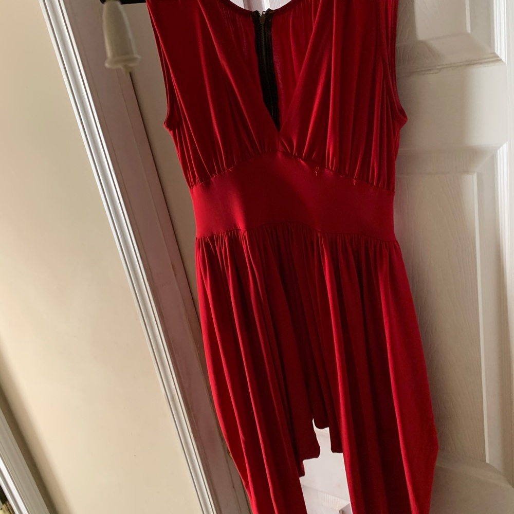 Electric Red Jumpsuit